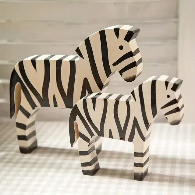 Ensemble Déco Bois Zébré Vintage - BlxckFR