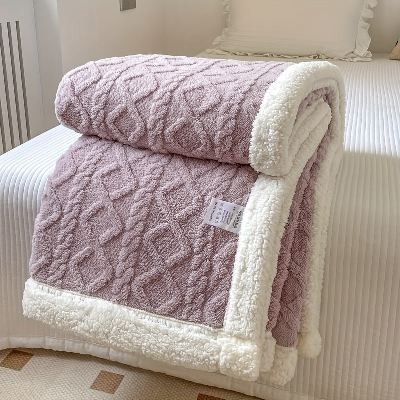 Plaid Fleece Douillet Réversible pour Toute la Famille