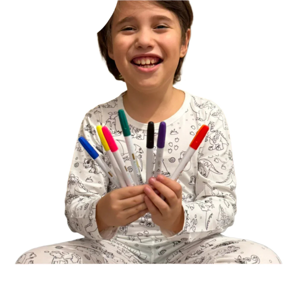 Ensemble Pyjama Enfant Dino Coloriage - BlxckFR