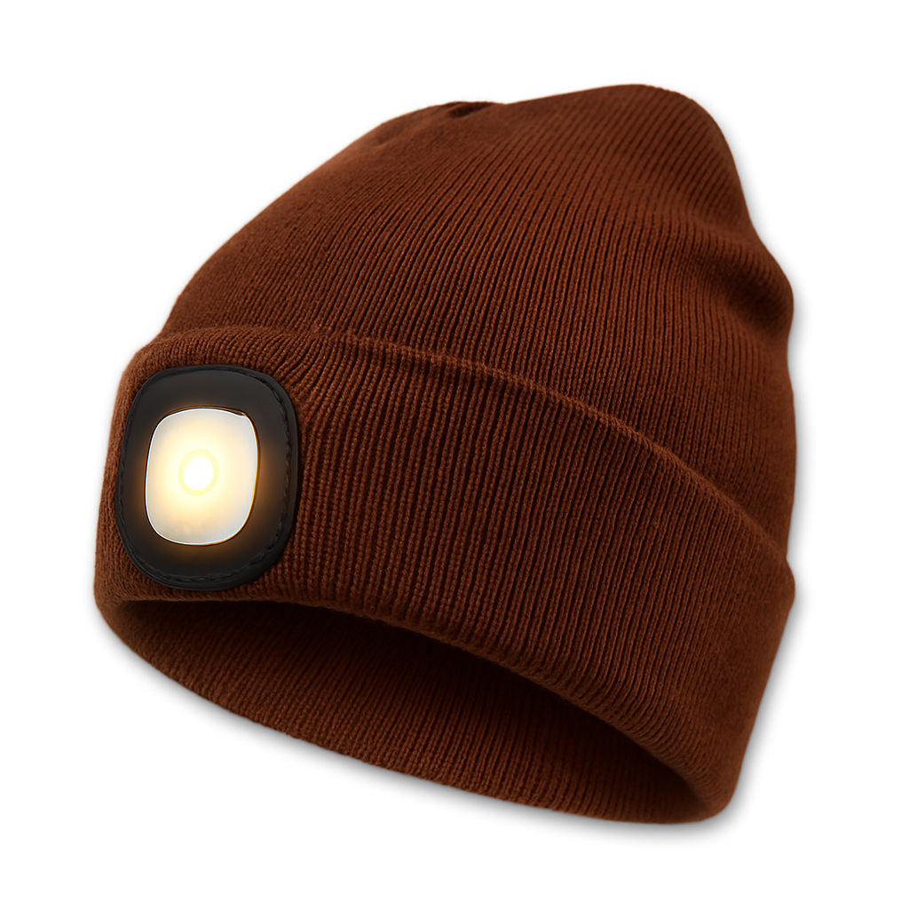 Bonnet Lumineux avec Lampe Frontale Réchargeable