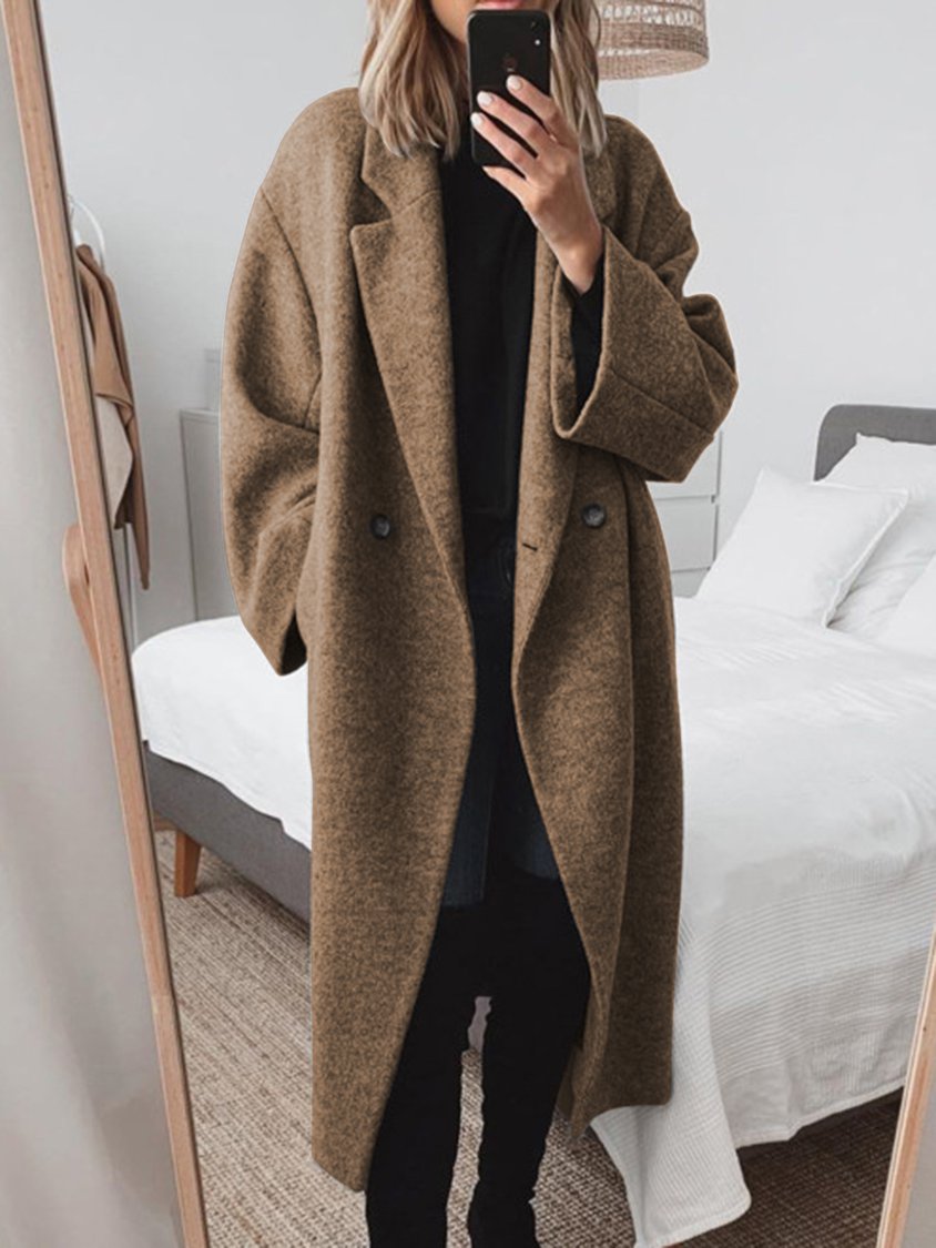 Veste longue femme détendue et douce