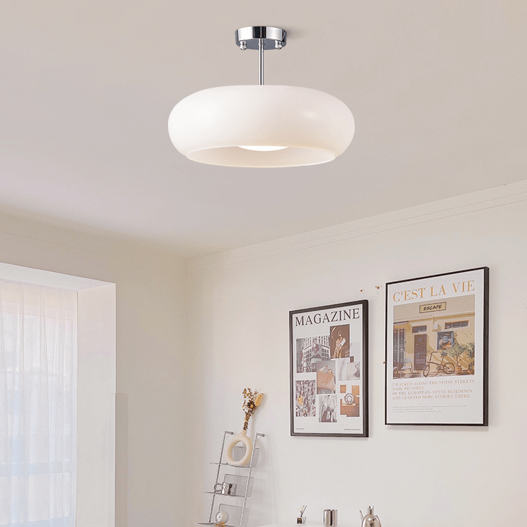 Luminaire Rétro Chic avec Abat-jour Verre Ambre