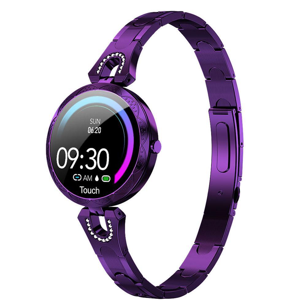 Montre Connectée Élégante Femme Acier Inoxydable