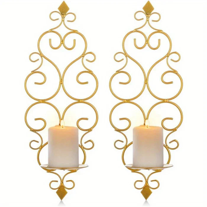 Luminaires Muraux Élégants en Doré