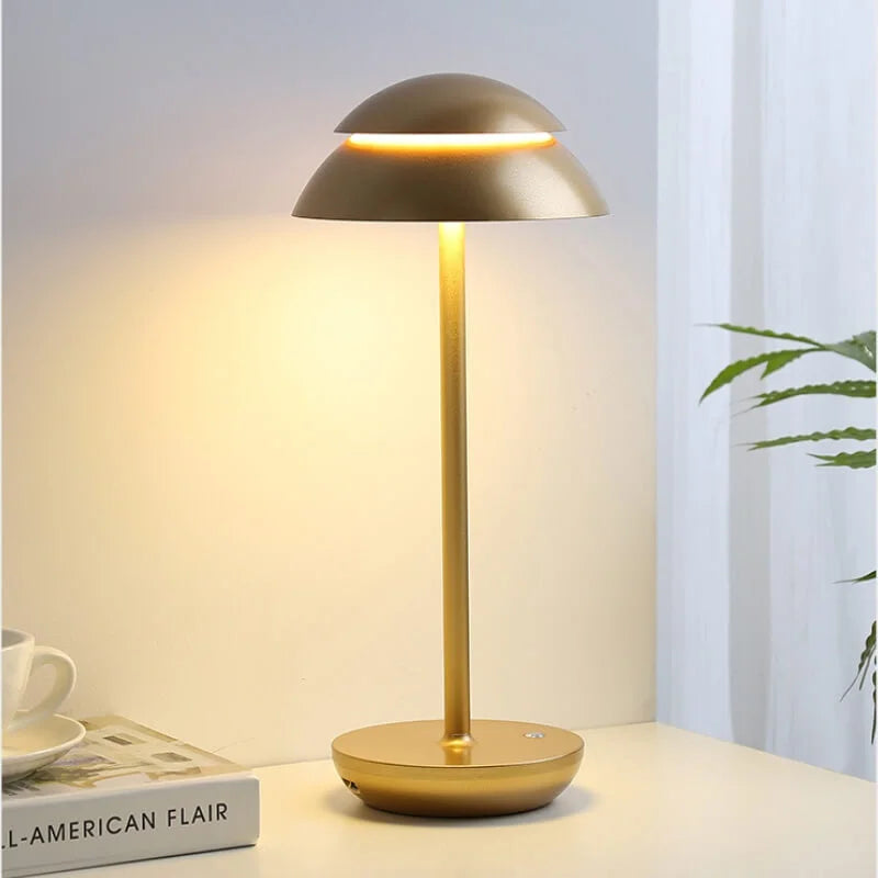 Lampe de Table Élégante Rechargeable, Design Nordique Moderne, LED Réglable