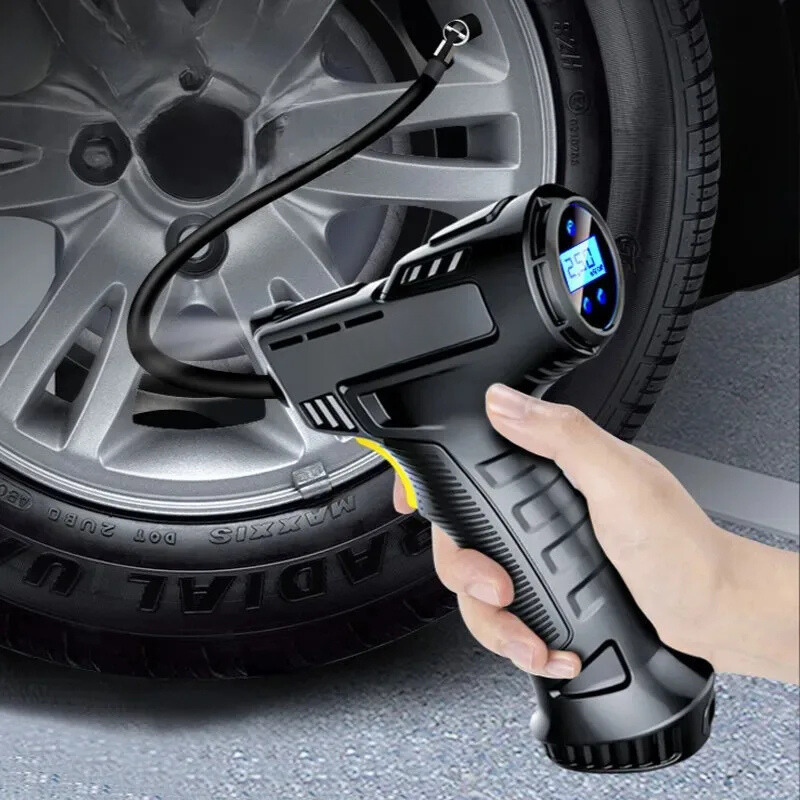 Gonflateur de Pneu Numérique avec Écran et Lampe LED - BlxckFR