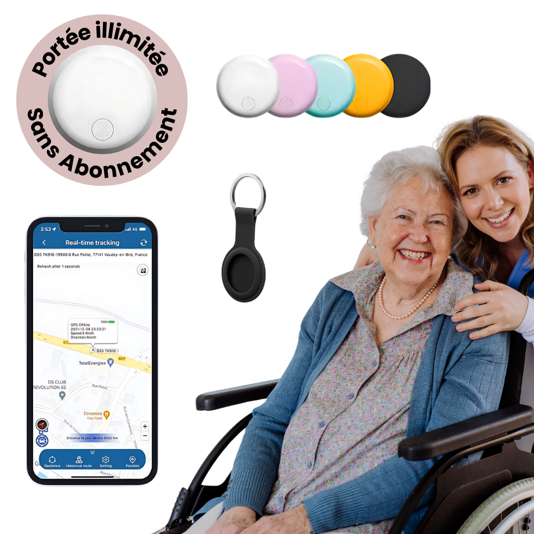 Traceur GPS Personnes Âgées - Localisation en Temps Réel Sans Frais - blxckfr
