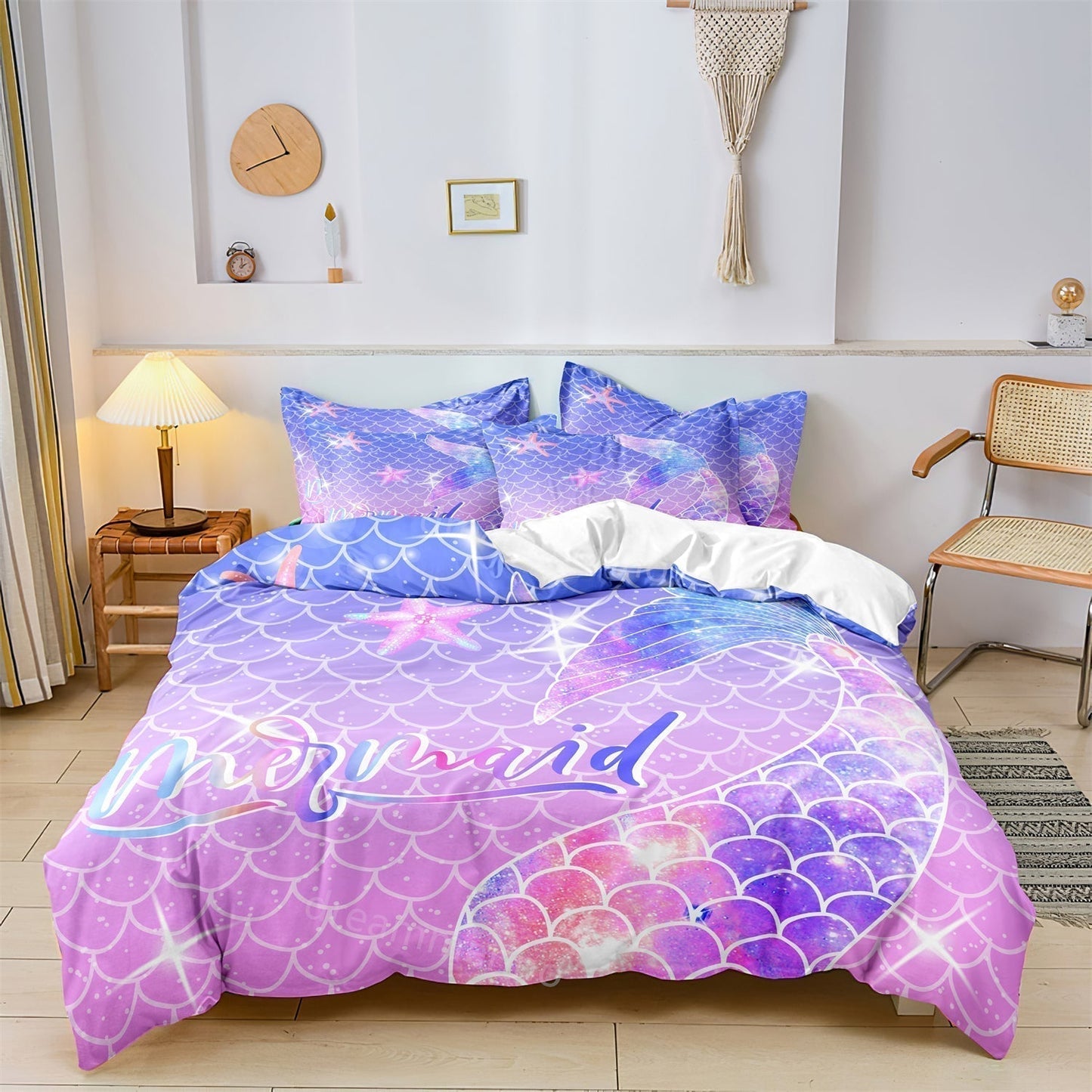 Ensemble de Draps Enfant Sirène Coloré - Foivo