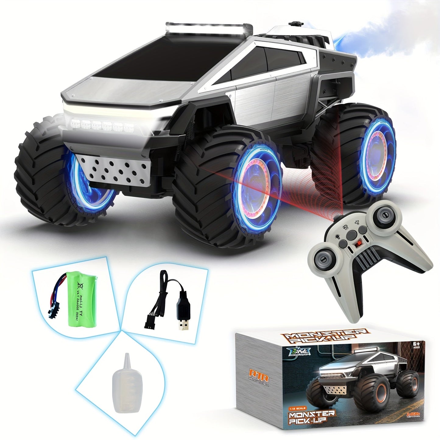 Camion Monster Tout Terrain Télécommandé - BlxckFR