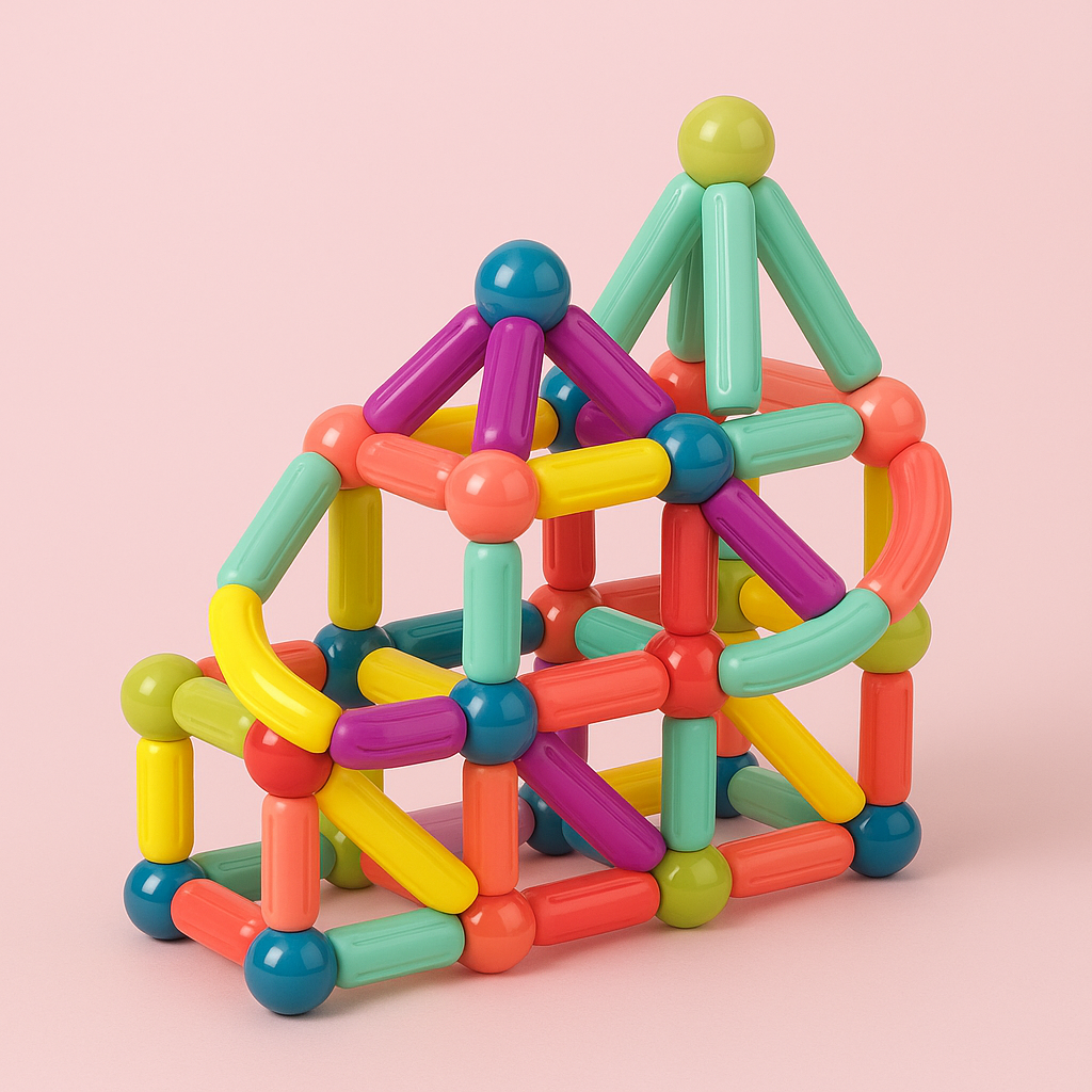 Jouets Magnétiques Blocs de Construction Colorés - BlxckFR