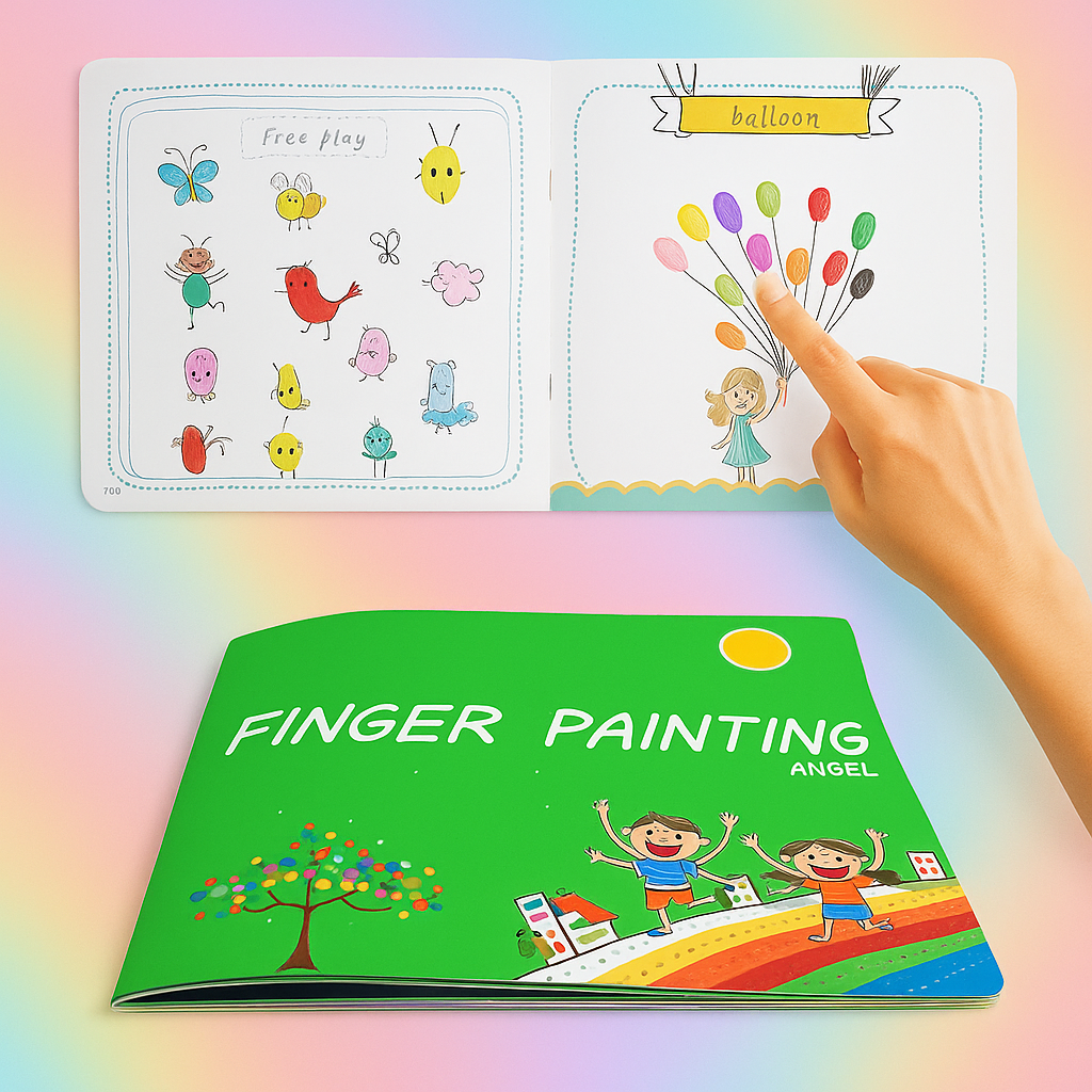Jeux de Peinture Lavable pour Enfants Couleurs Vives