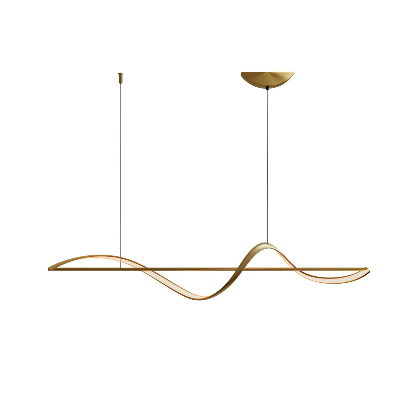 Lampe Suspendue Élégante en Métal et Verre avec LED Intérieur
