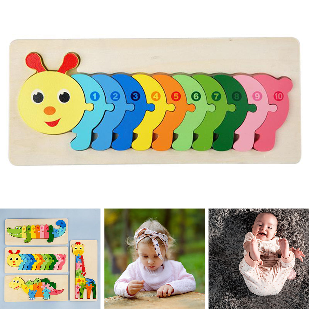 Jeu d'assemblage Bois Animaux pour Enfants