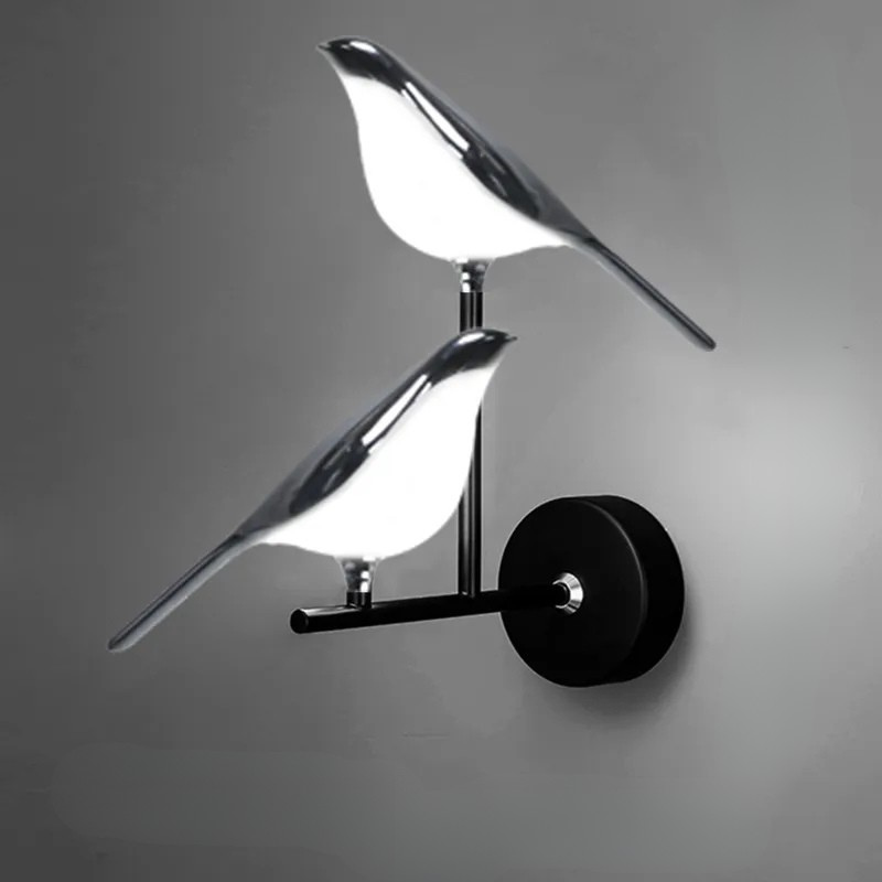 Lampe Murale Oiseaux Lumineuse | Éclairage Chalet Chaleureux