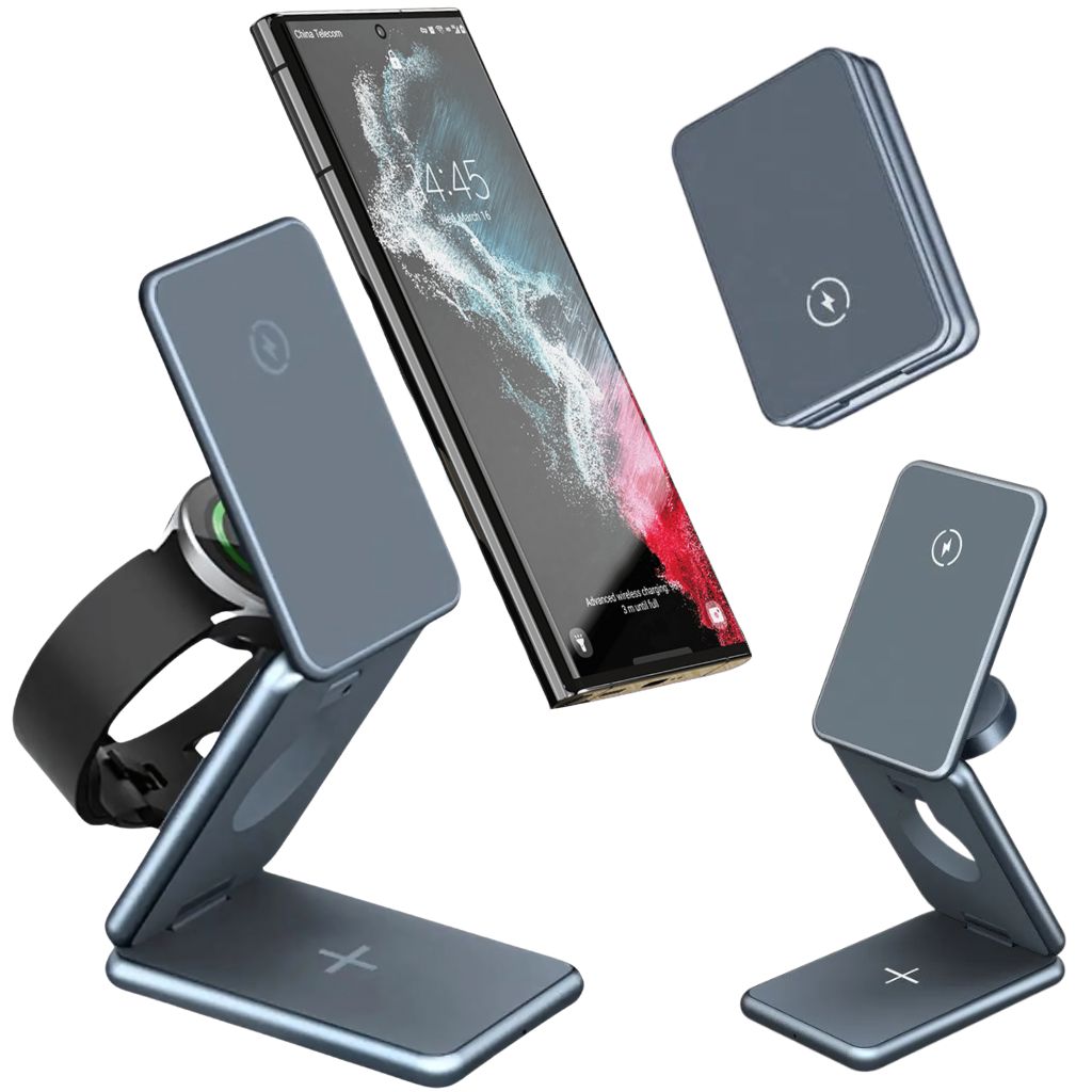 Chargeur Téléphone Sans Fil avec Support Pliable - BlxckFR