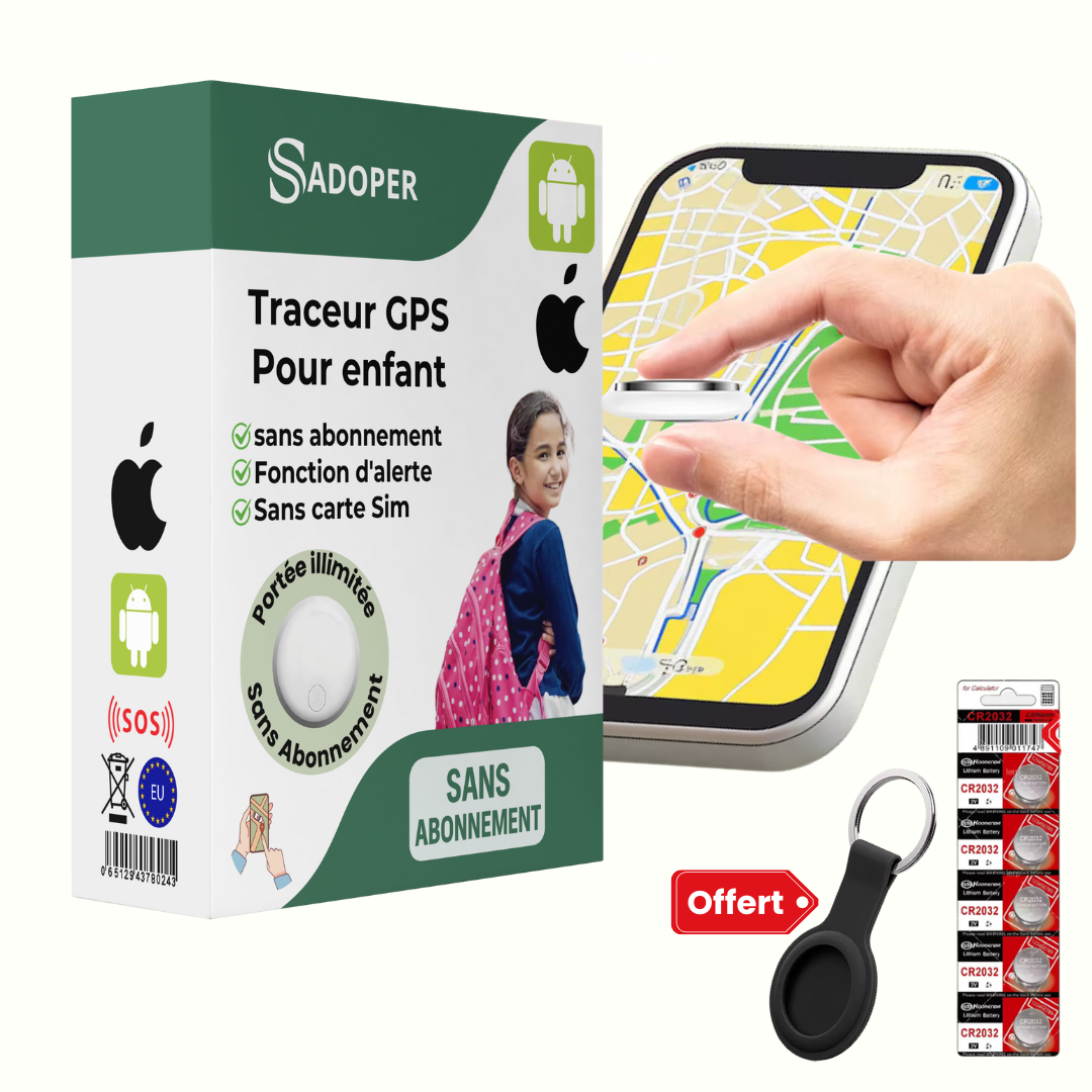 Traceur GPS Enfant Portable Universel - blxckfr