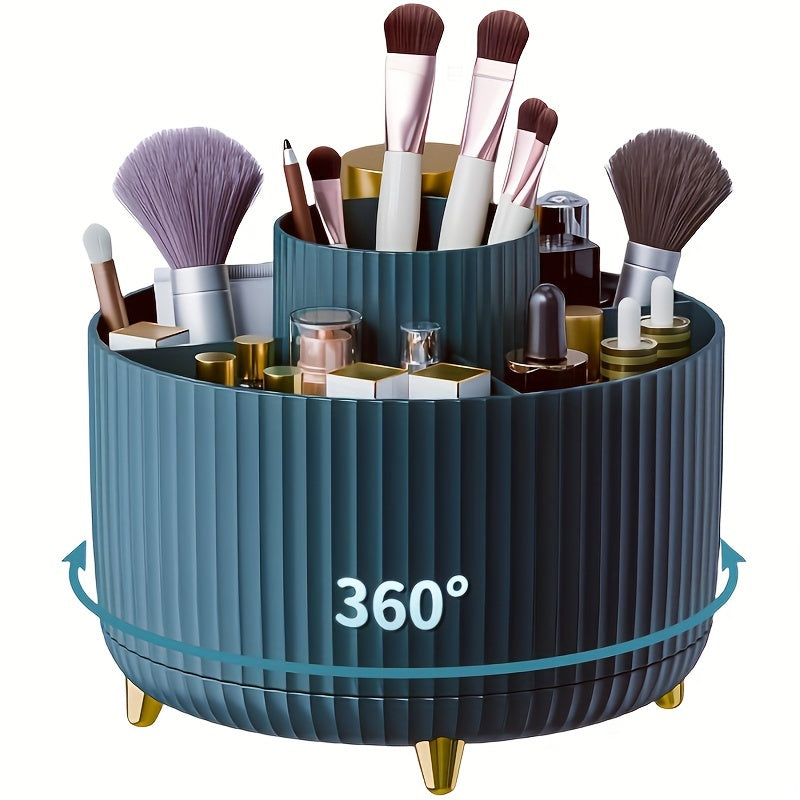 Organisateur de Maquillage Tourne Noir en Plastique