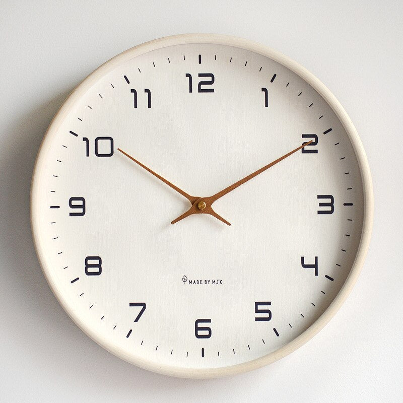 Horloge Murale Bois Élégante Scandinave
