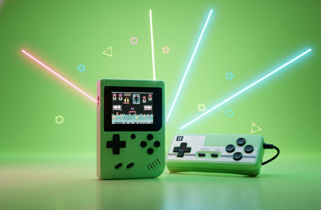 Console de Jeux Rétro Portable Vintage