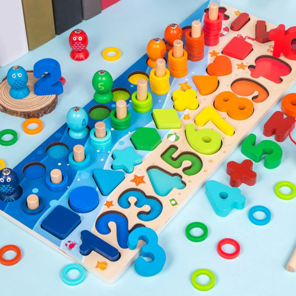 Jeux Éducatifs Bois Puzzle Enfant - BlxckFR