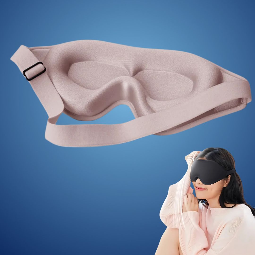 Masque de Nuit 3D pour Yeux avec Blocage de Lumière