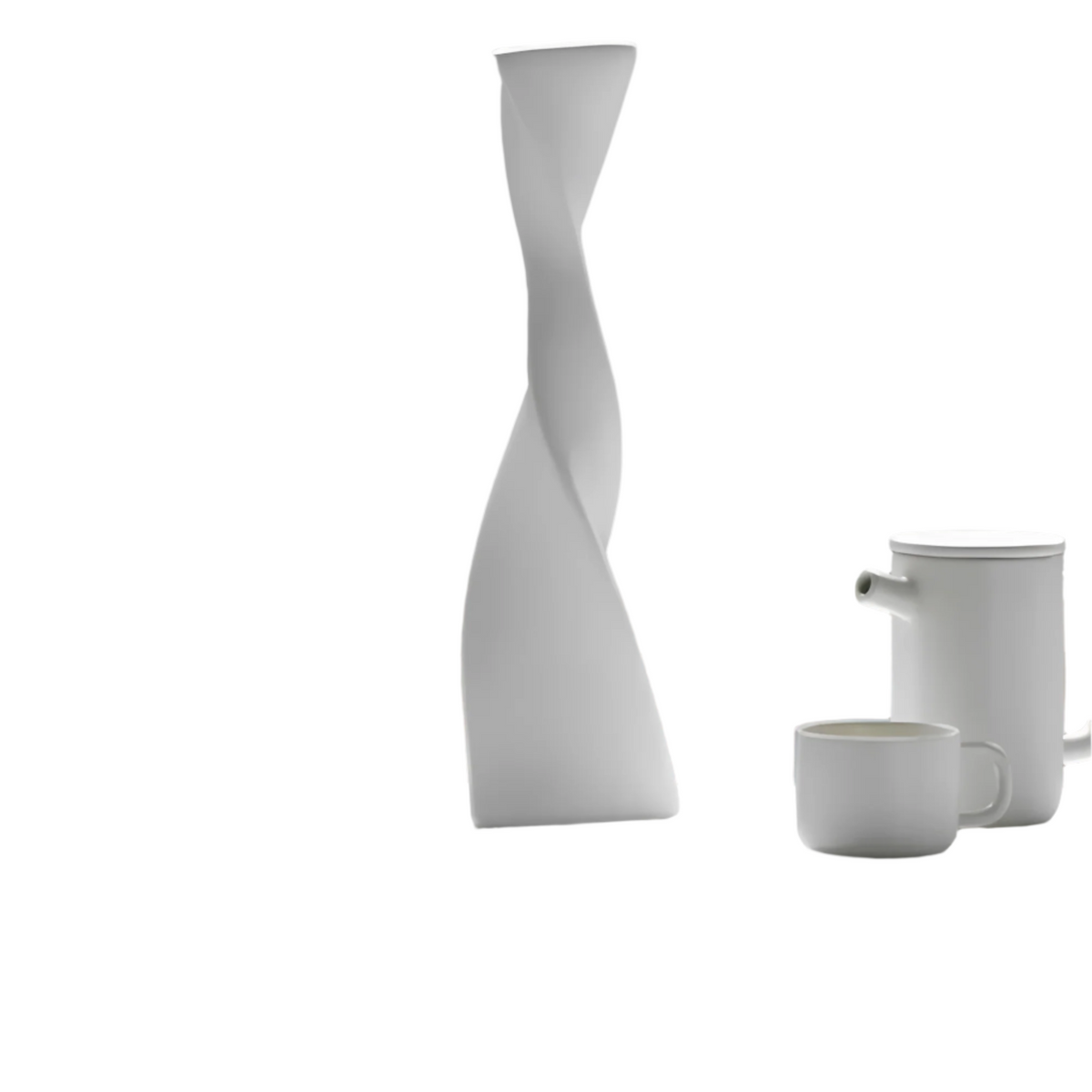 Vase Céramique Design Spirale Élégant