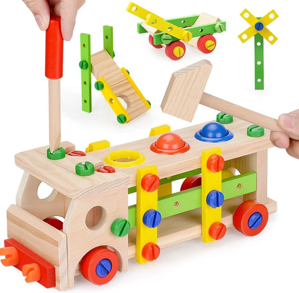 Jouet Éducatif Voiture de Construction pour Enfants - BlxckFR