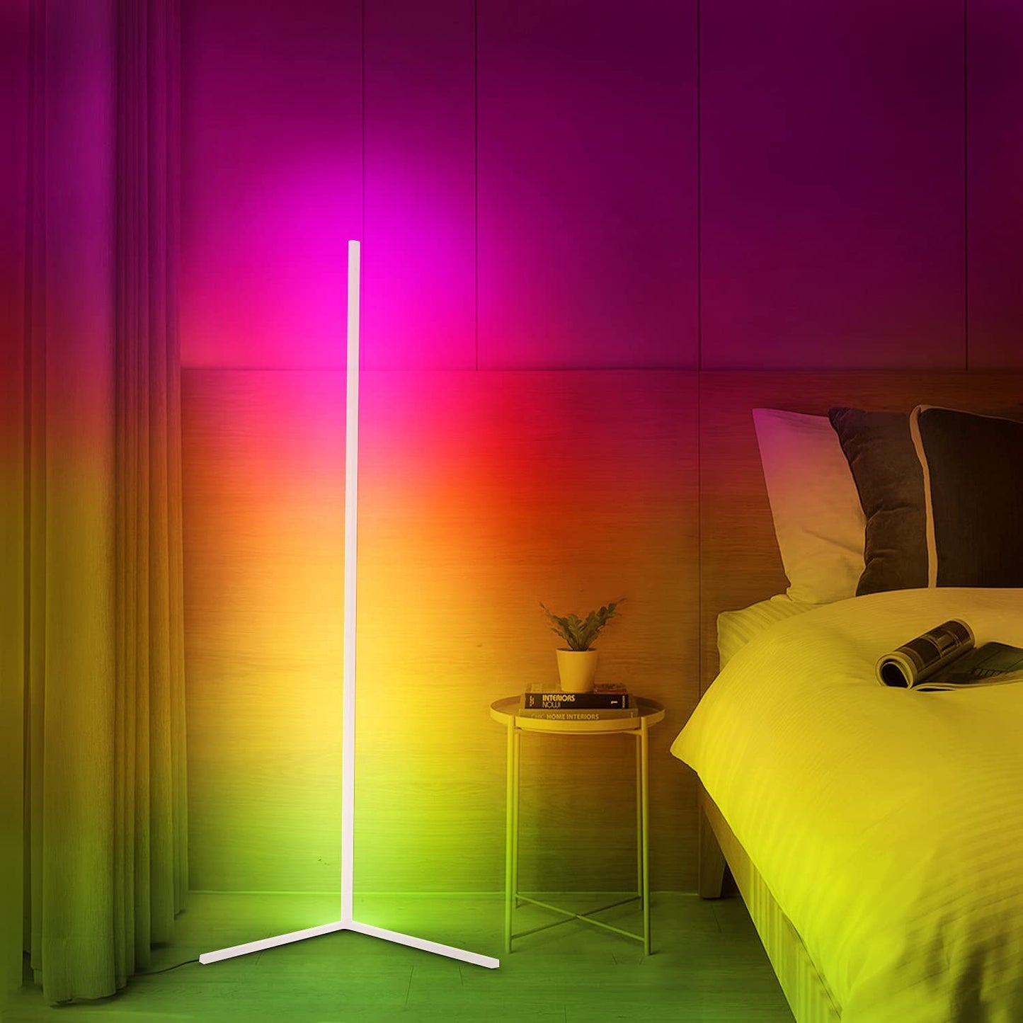 Lampe LED d'Angle Élégante Réglable pour Salon ou Chambre
