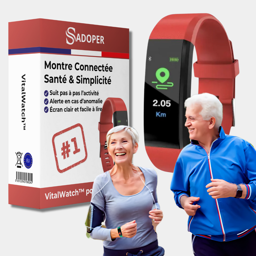 Montre Écoute de Santé Simple pour Personnes Âgées - blxckfr