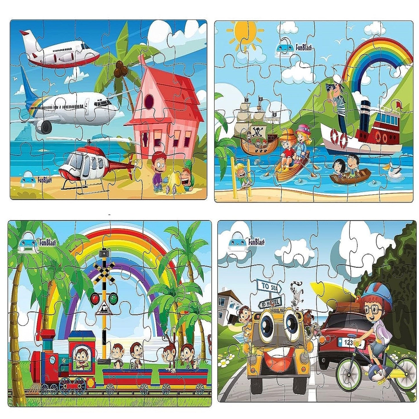 Jeu Éducatif Bois 3D Animaux pour Enfants - BlxckFR