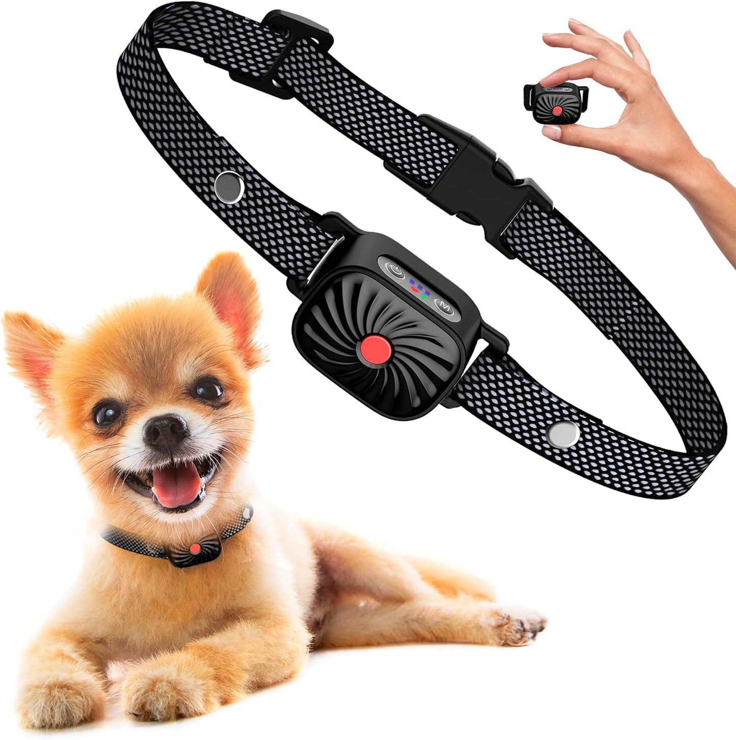 Collier Anti-Aboiement Doux et Réglable pour Chien - Foivo