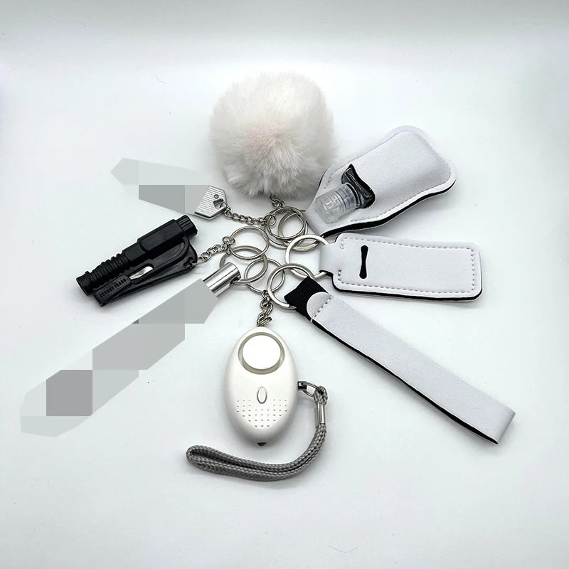 Kit de Sécurité Féminin - Ensemble 9 Pièces avec Alarme Sonore