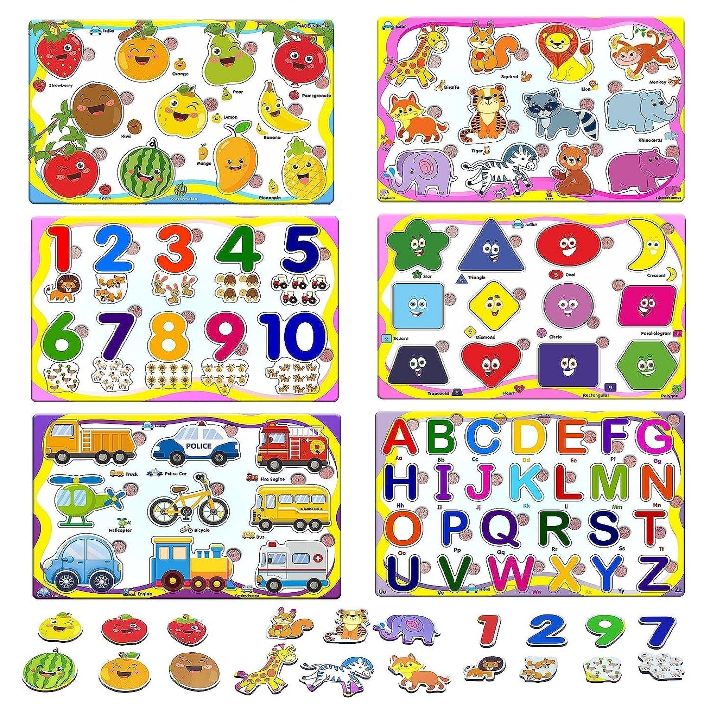 Jeu Éducatif Bois pour Enfants - BlxckFR
