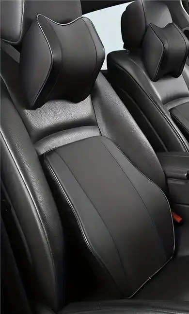 Coussin de soutien dorsal voiture cuir ajustable