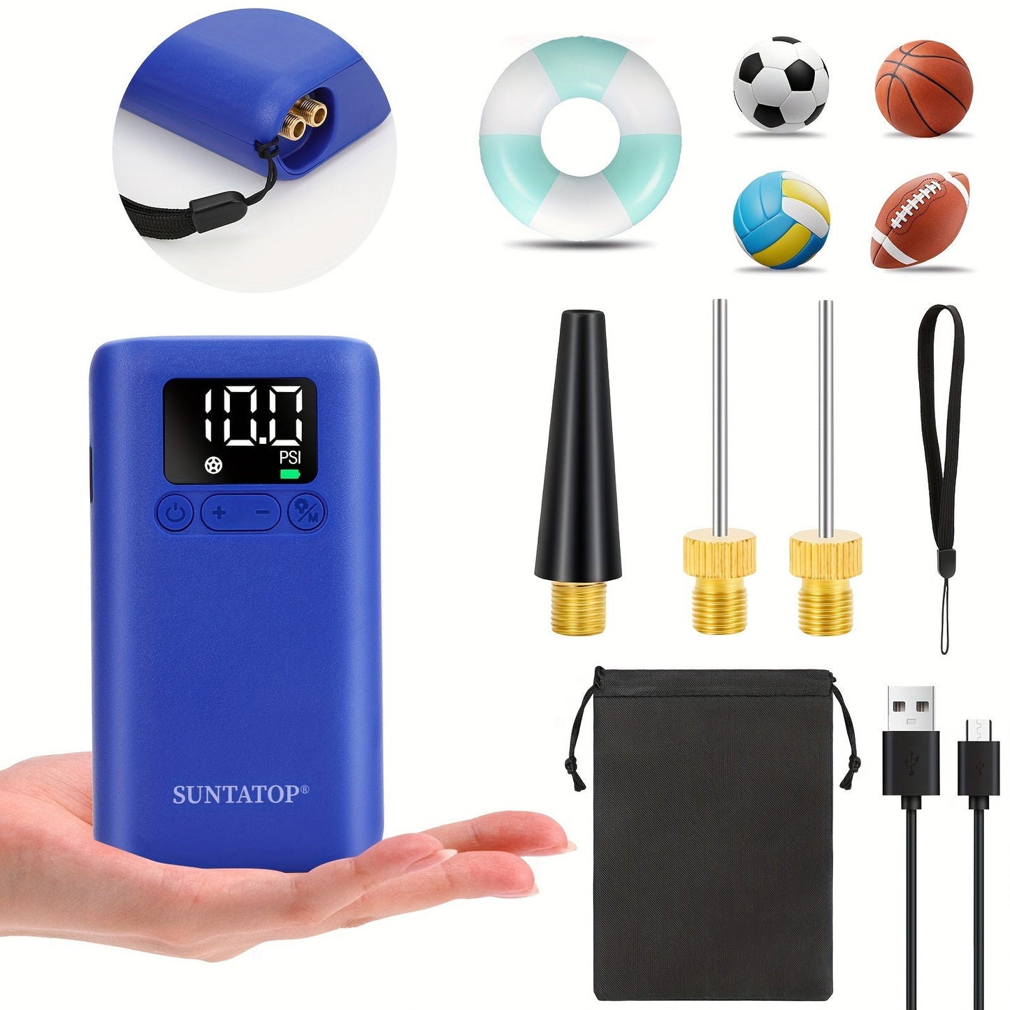 Pompe à Air Electrique Rapide avec Éclairage LED - Foivo