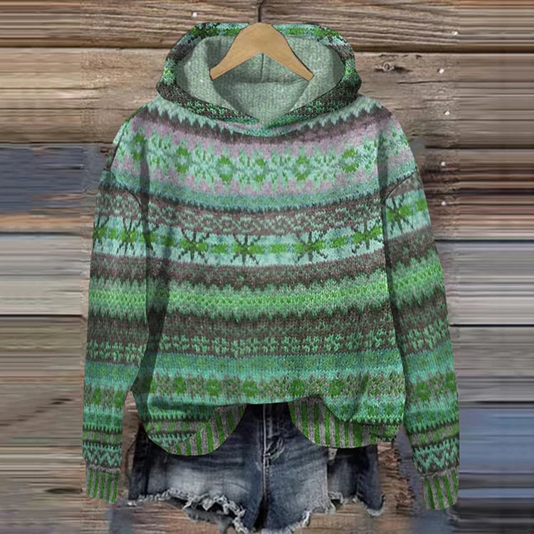 Sweat à capuche tendance bohème femme
