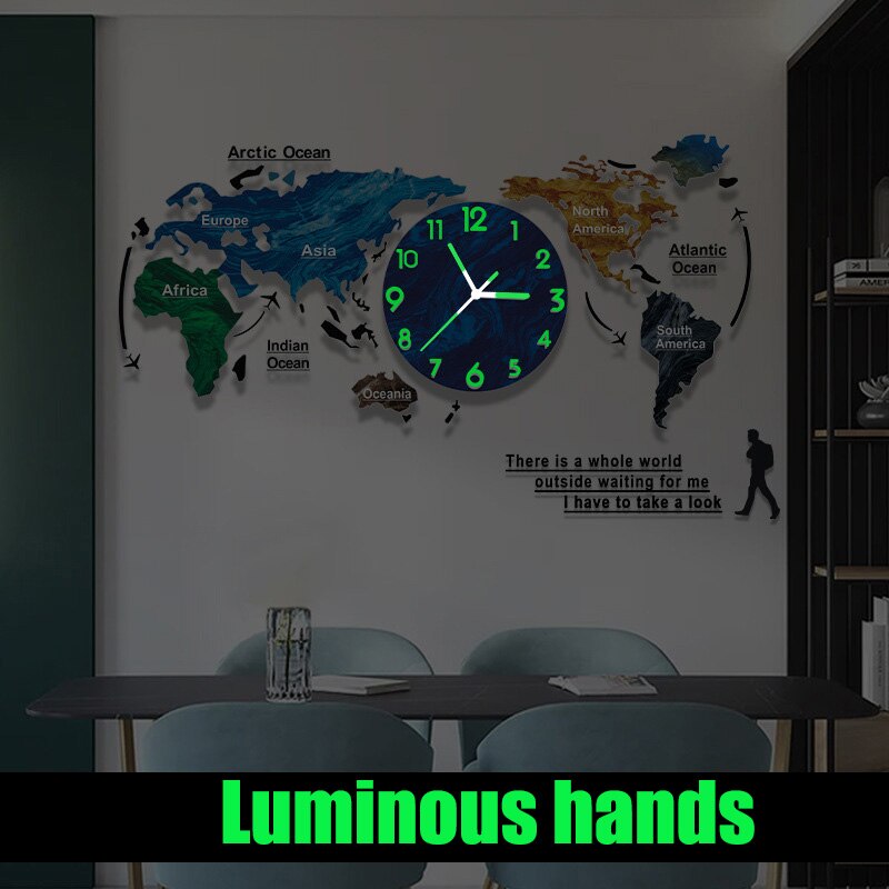 Horloge Murale Design 3D Déco Moderne