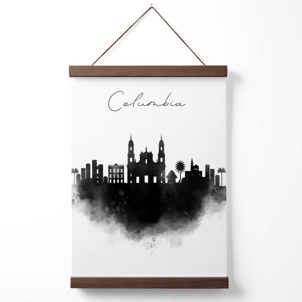 Affiche Aquarelle Ville de Columbia Suspendue 4