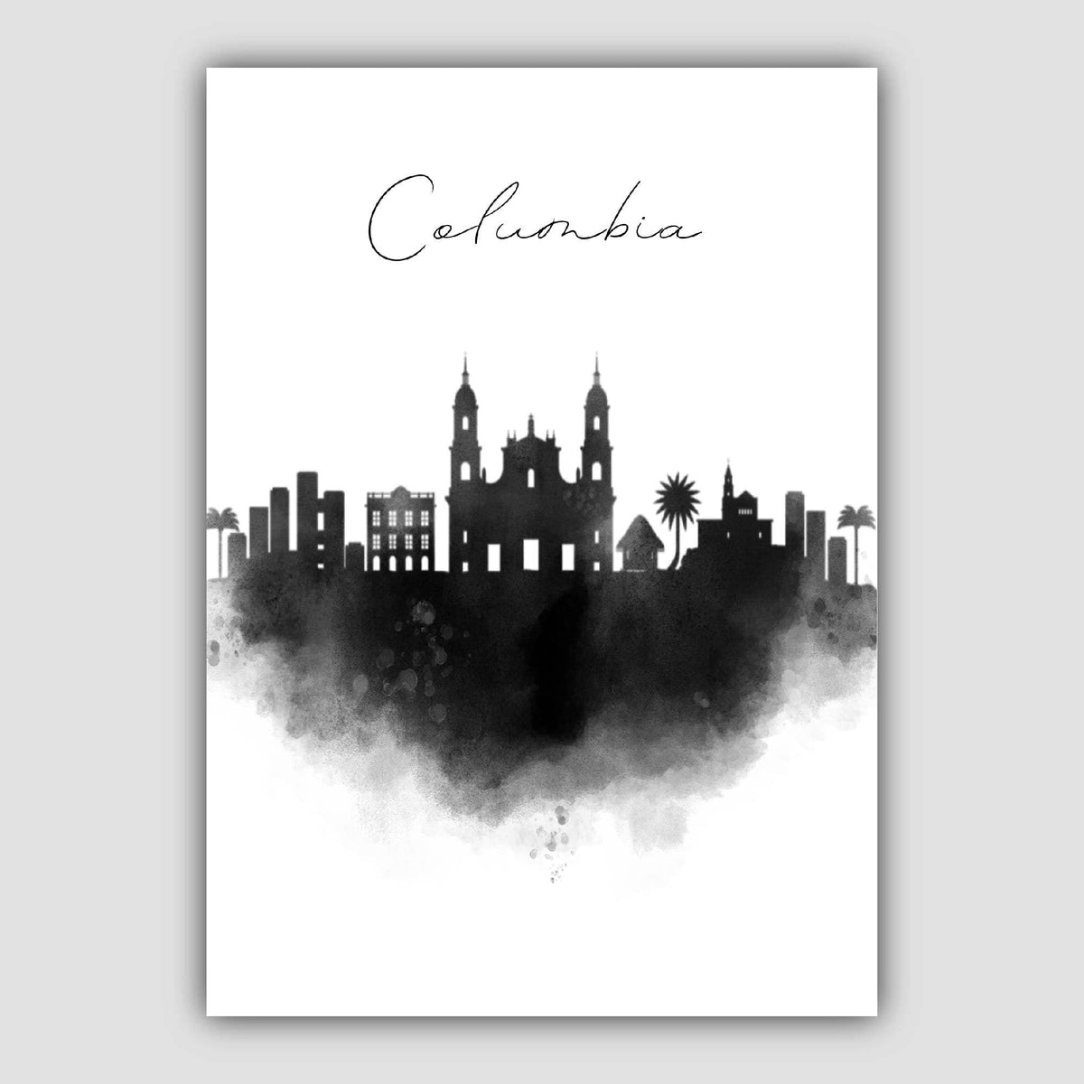 Affiche Décorative Aquarelle Horizon de Ville - Foivo