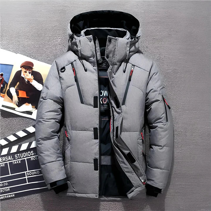 Doudoune Homme Hivernale avec Doublure Chaude et Poches Pratiques