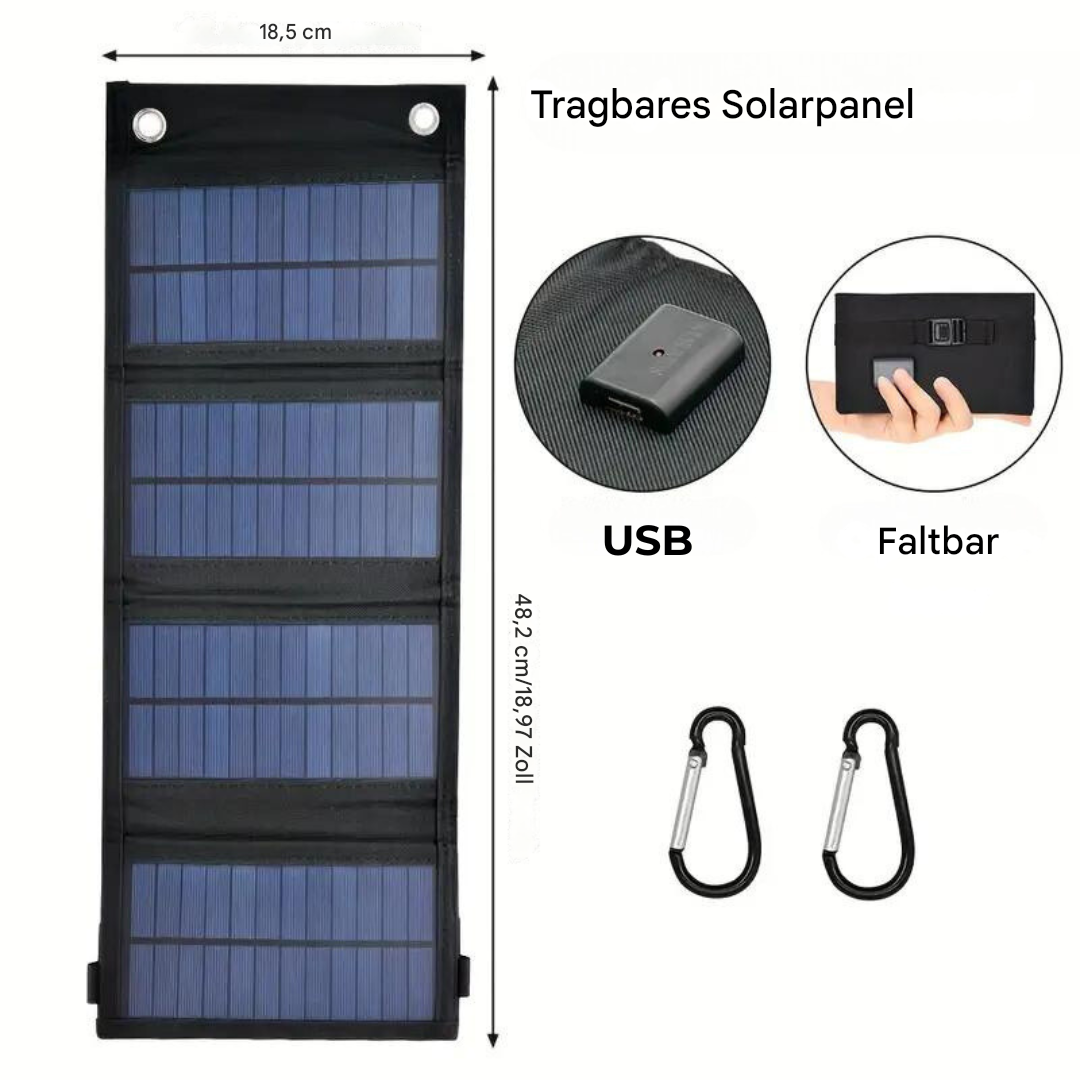 Banque d'énergie solaire pliable pour aventures en plein air 3