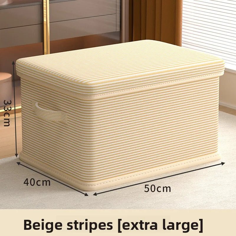 Boîte de Rangement Pliable Plastique avec Couvercle Grande Capacité