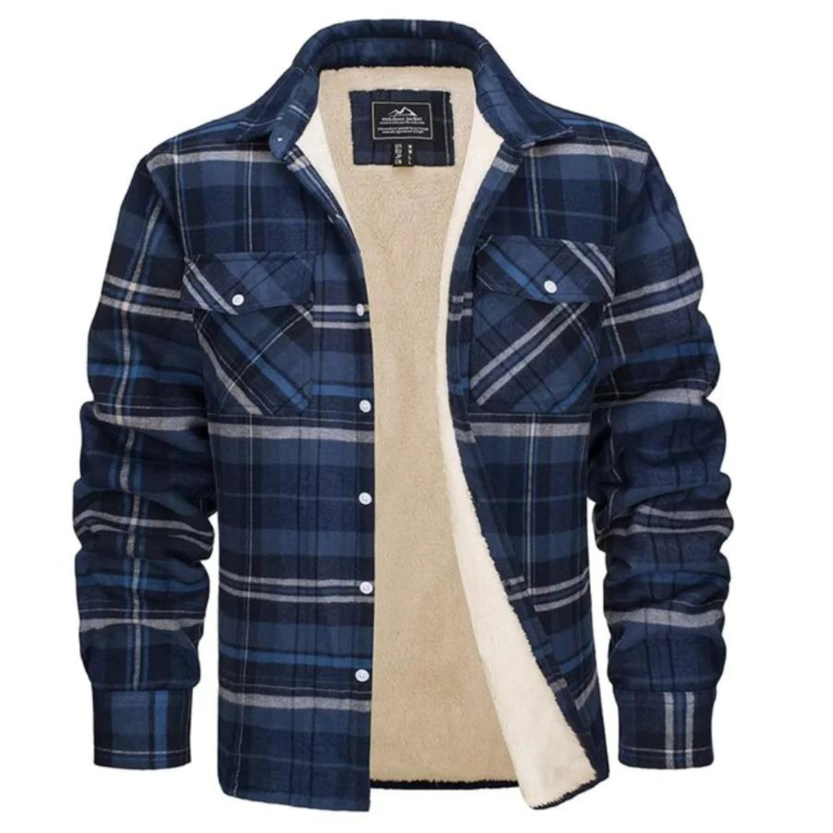 Manteau Hiver Douillet pour Homme avec Fourrure Intérieure Chaude