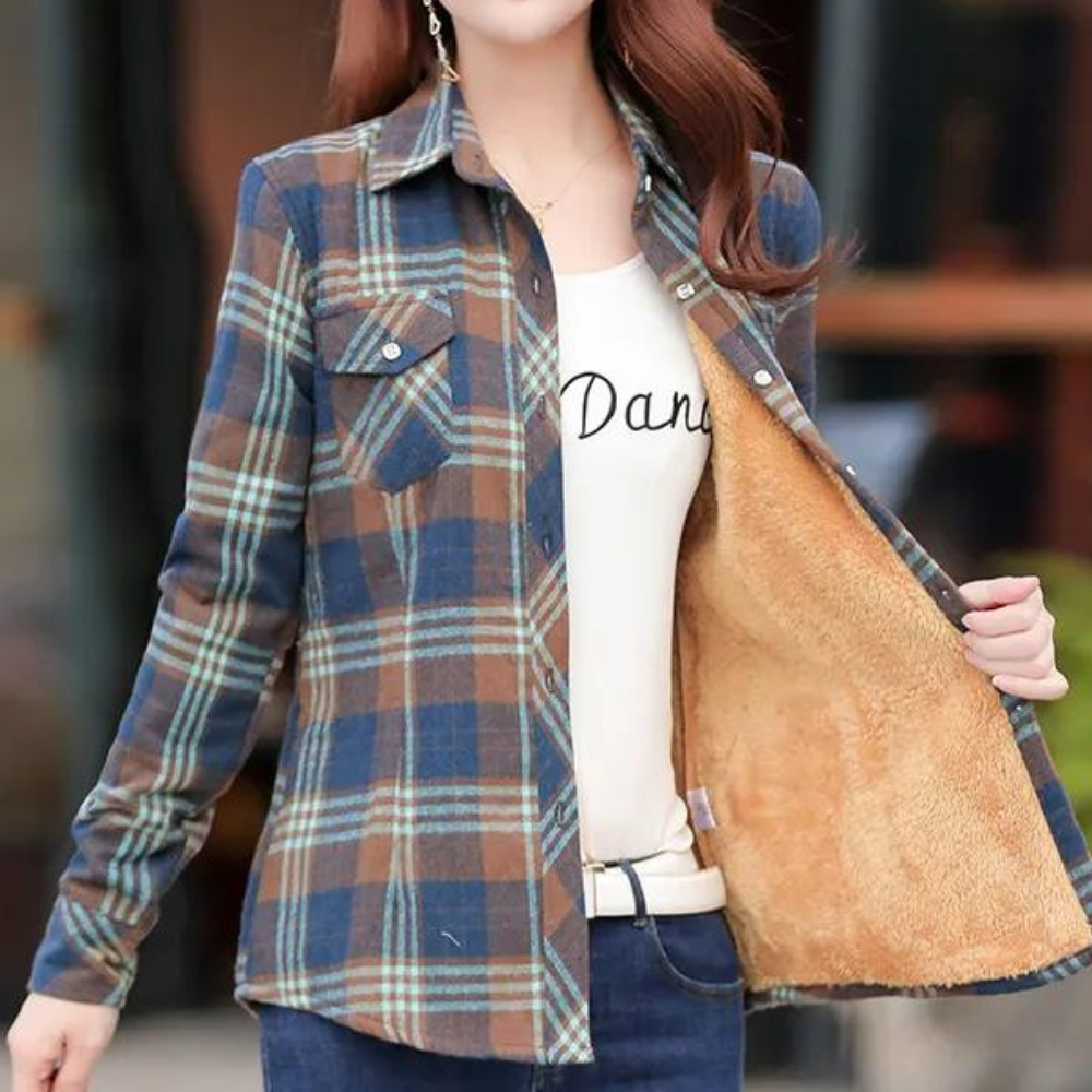 Chemise Coton Flanelle Chic pour Femme