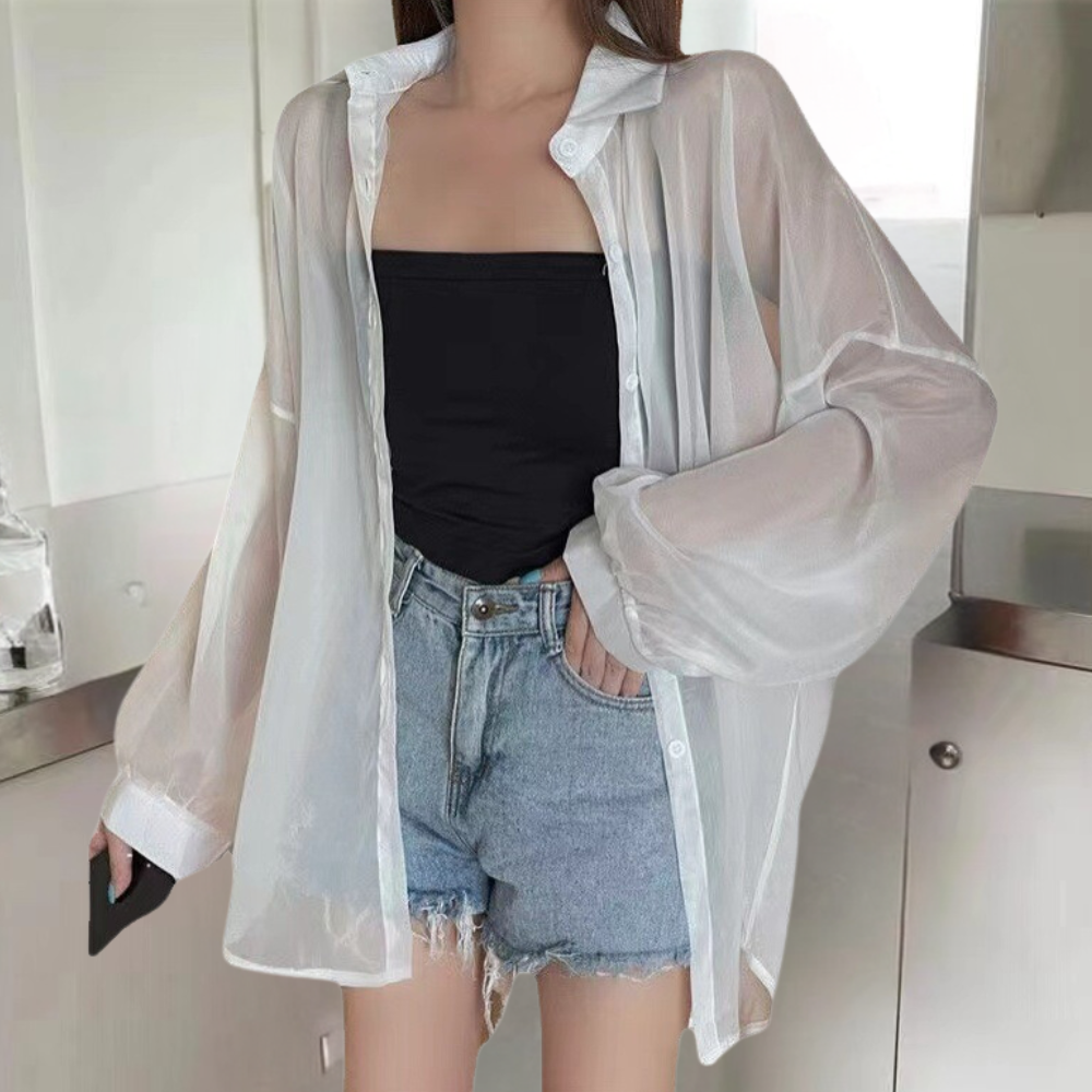 Chemise Chic en Coton Doux à Manches Longues