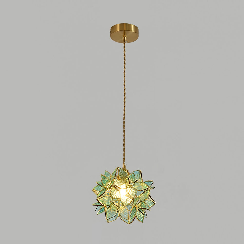 Lampe Suspendue Coquillage en Verre - Luminaire Élégant pour Intérieur
