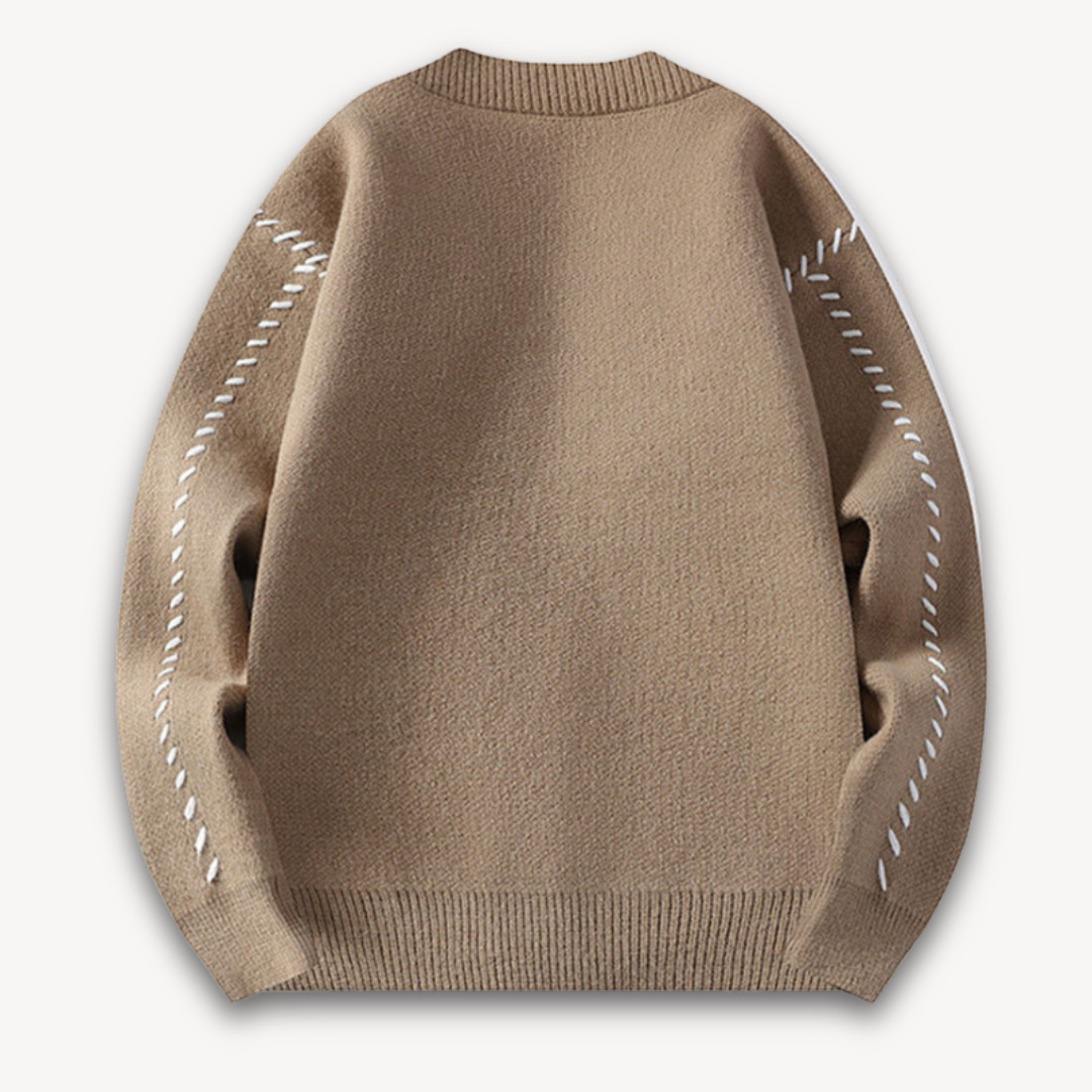 Cardigan pour hommes surdimensionné boutonné 5