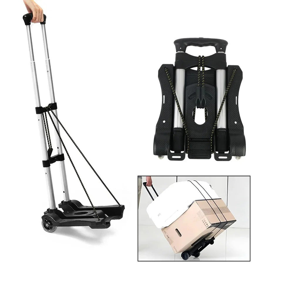 Chariot Pliable avec Poignée Télescopique Pratique - Foivo