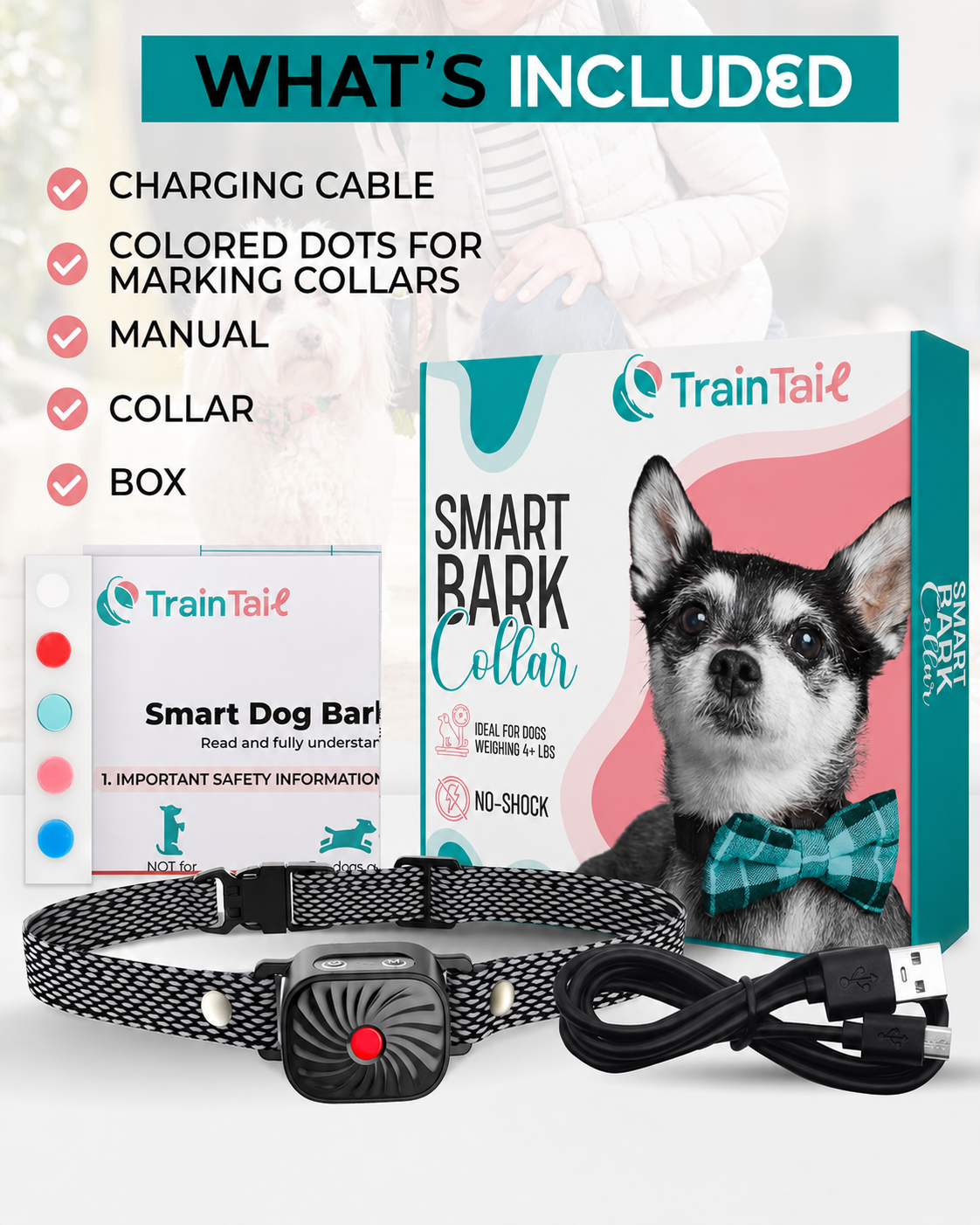 Collier Anti-aboiement Chien Petit Taille Son Vibration