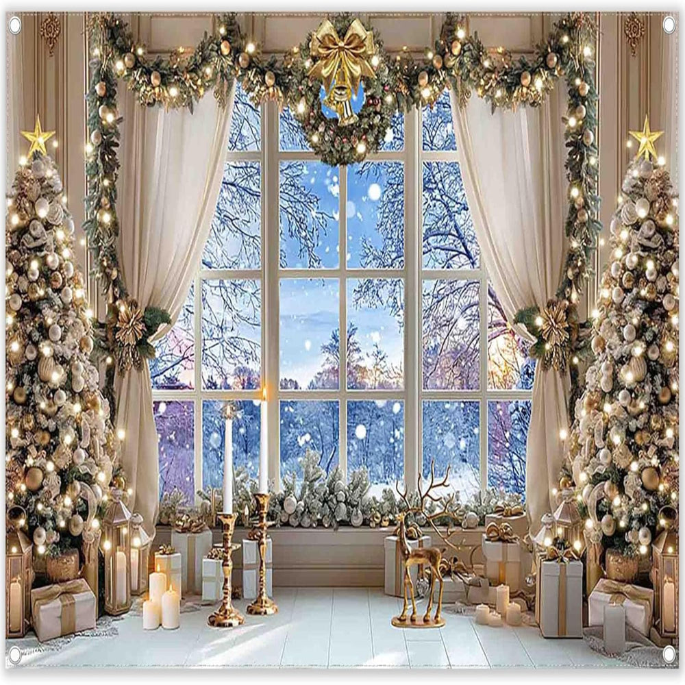 Décoration de Noël Décors Fenêtres Hiver Festif - BlxckFR
